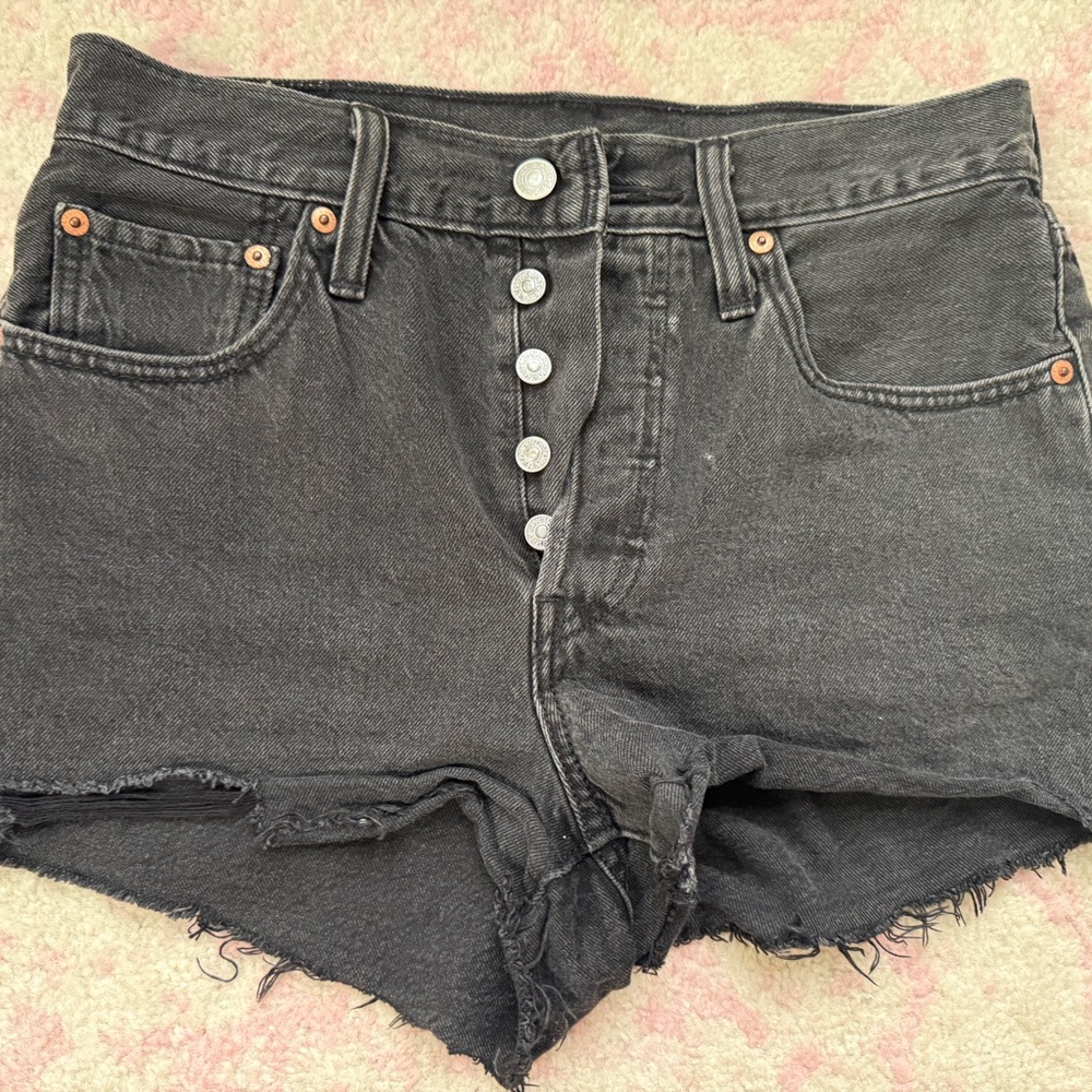 Women's Levi’s 501 Black 3” inseam Denim Shorts